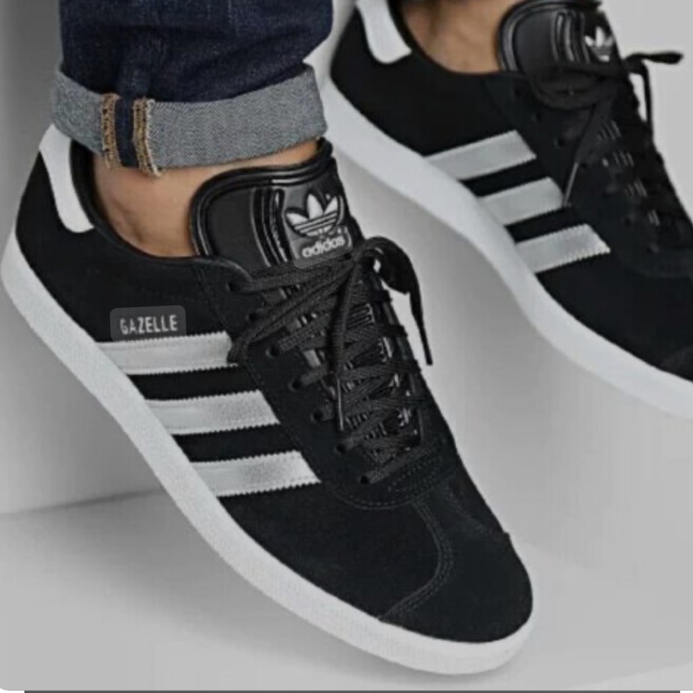 Adidas Gazelle Black and White Sneakers